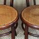 Paire de chaises bistrot N°18 Fischel début XXe
