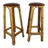 Bamboo bar stools from the 60s (X2)