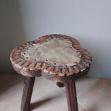Tabouret tripode bois