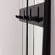 Pair of wall hangers with vintage 70s mirrors italian design