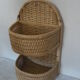 Shelf straw and wicker half sphere