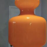 Vintage 1970s orange opaline glass pendant light