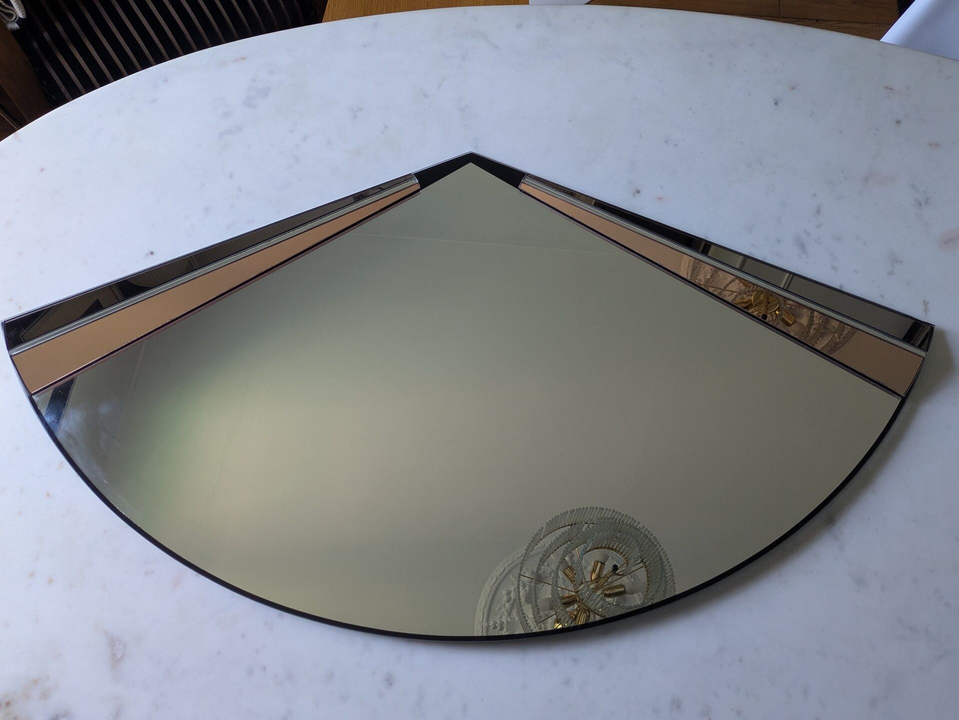 Super miroir éventail style Art Deco 80'