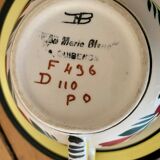 2 cups and 2 saucers in excellent condition, Faïence HB Quimper, 1960