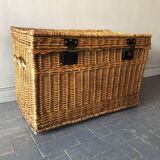 Old rattan trunk