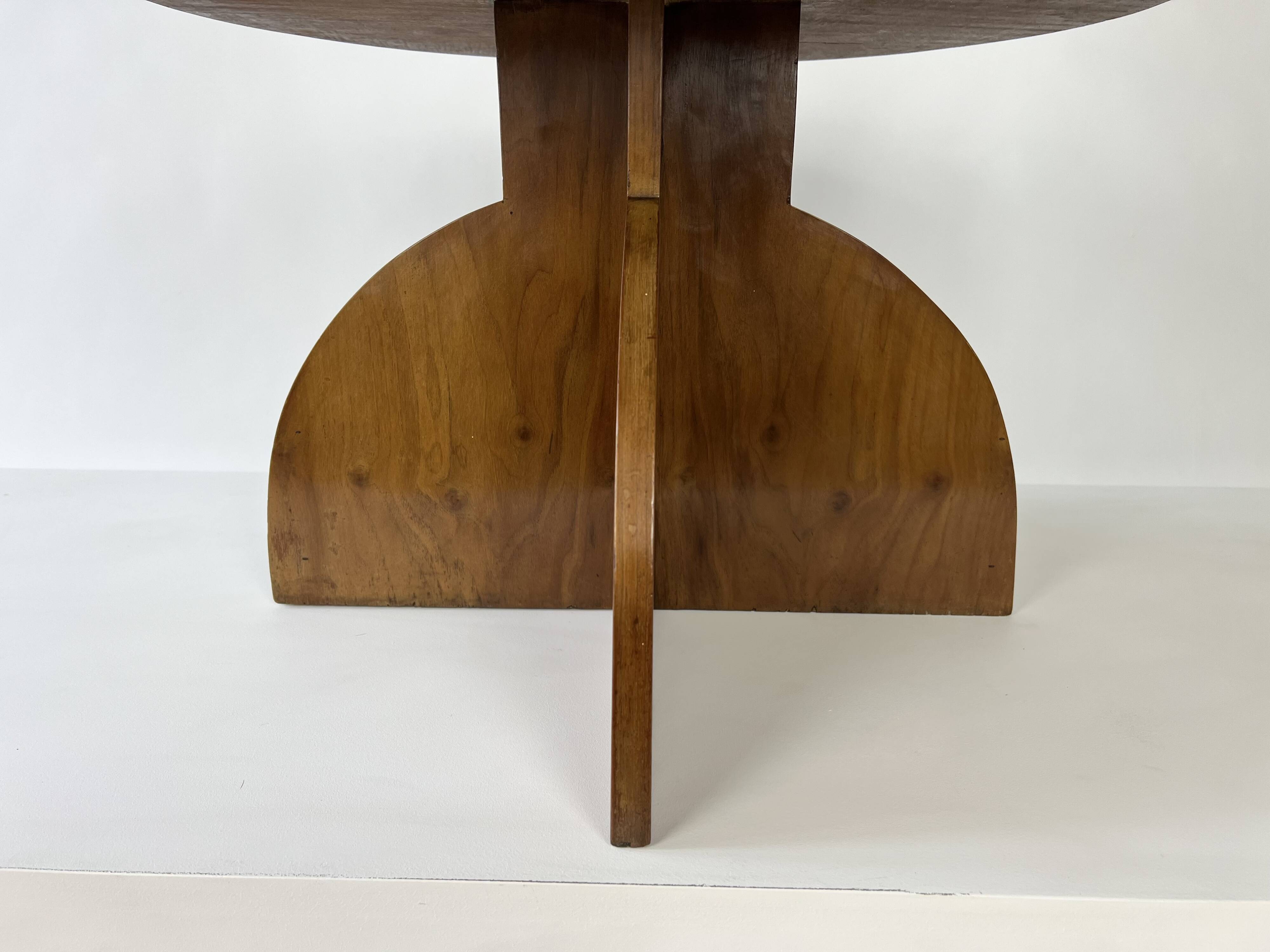 Modernist / Art Deco walnut occasional side table, circa 1930-50