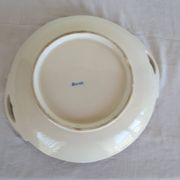 Petit plat avec anses en faience ,décor rouen