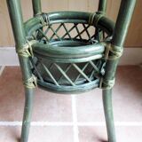 Bamboo and rattan plant holder