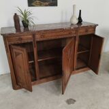 Antique Louis 16 style sideboard, marble