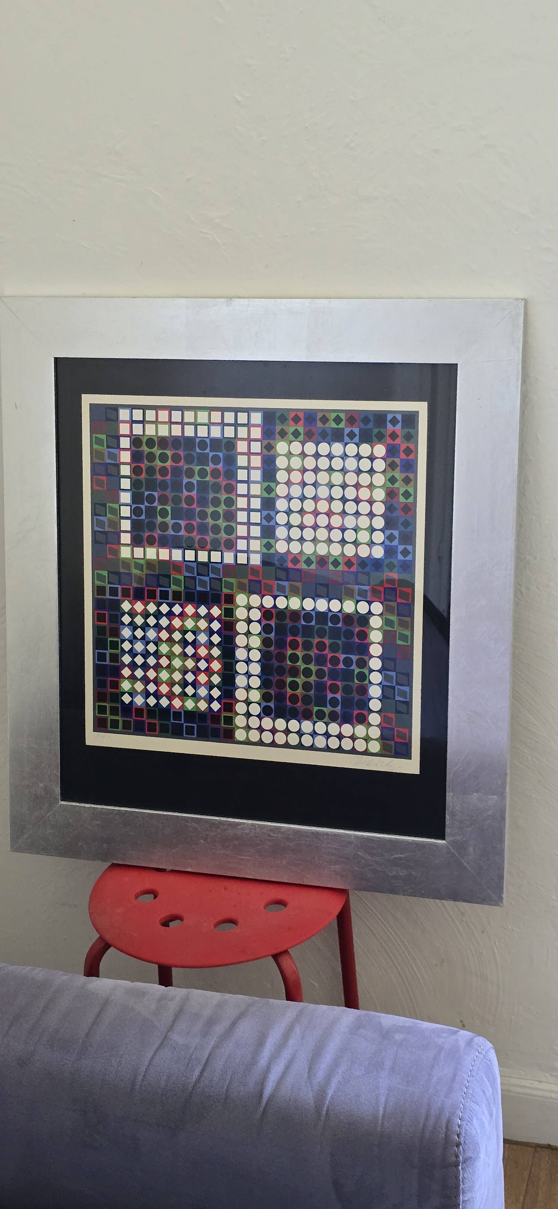 Victor Vasarely (1906-1997) - Kinetic Composition - Signed silkscreen print
