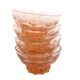 Set of 4 antique pink glass bowls