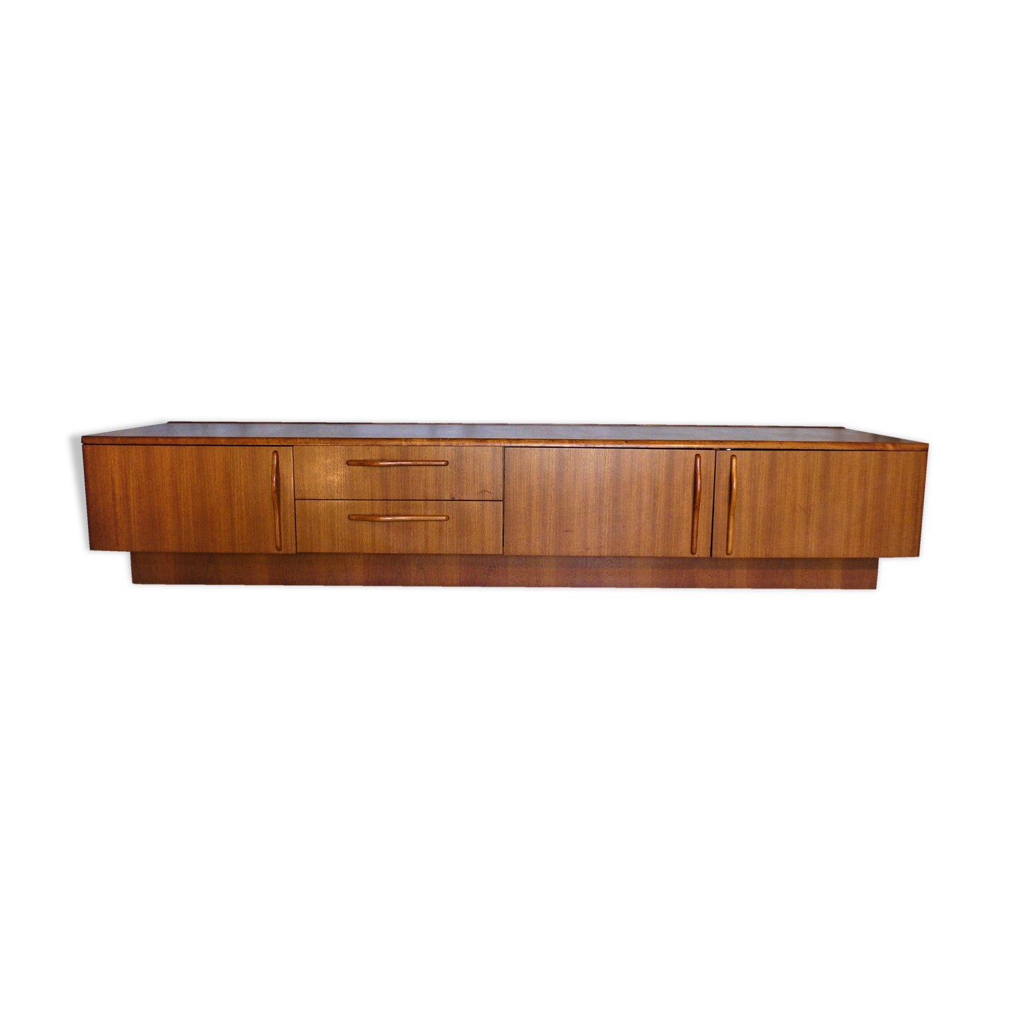 Vintage Scandinavian teak bass row
