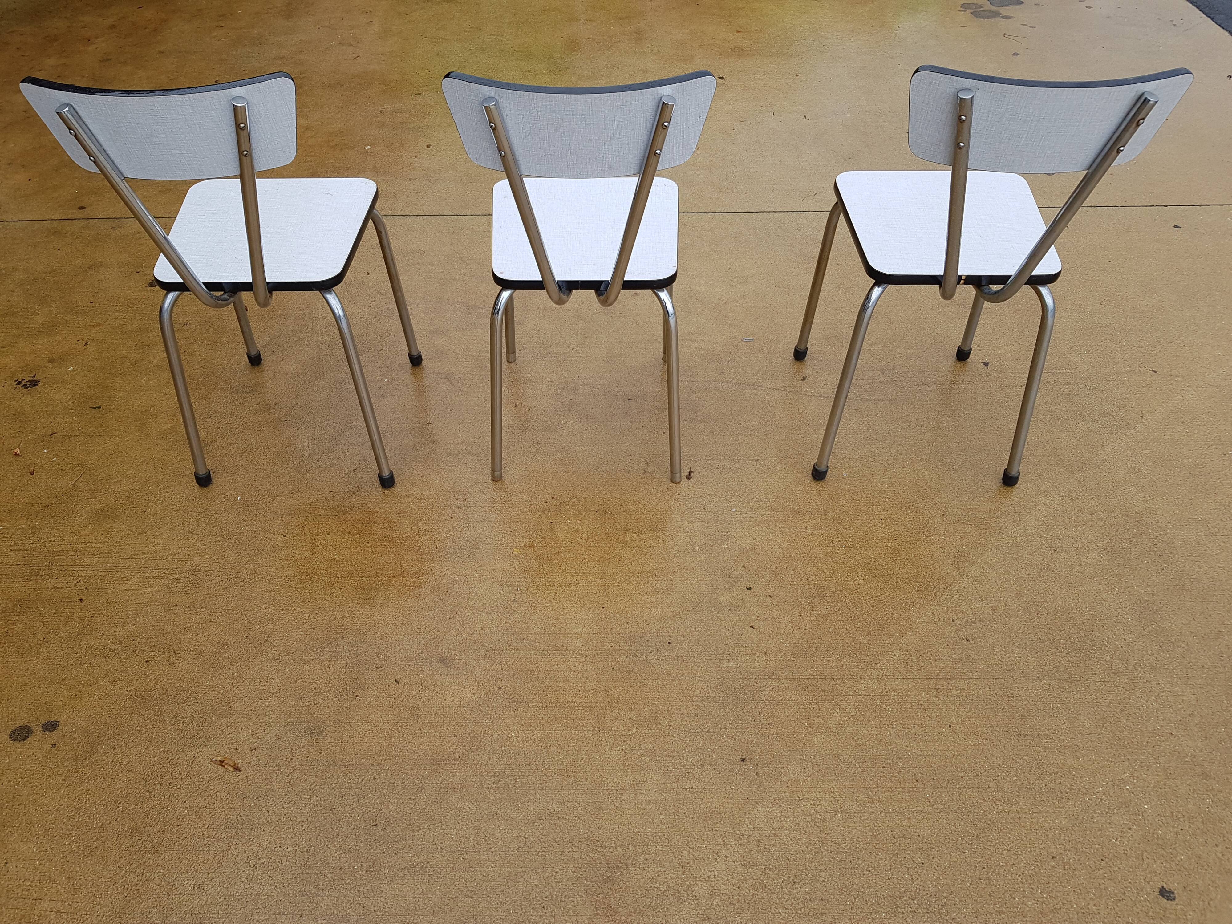 Chaises formica année 1970