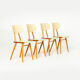 Set of 4 dining chairs by TON, Czechoslovakia, 1960s