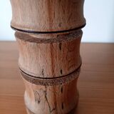 Hand-turned beechwood candle holder