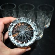 Lot de 6 verres à whisky en cristal taillé Lemberg JUNON proche Chantilly
