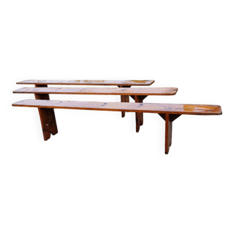3 Pine Benches