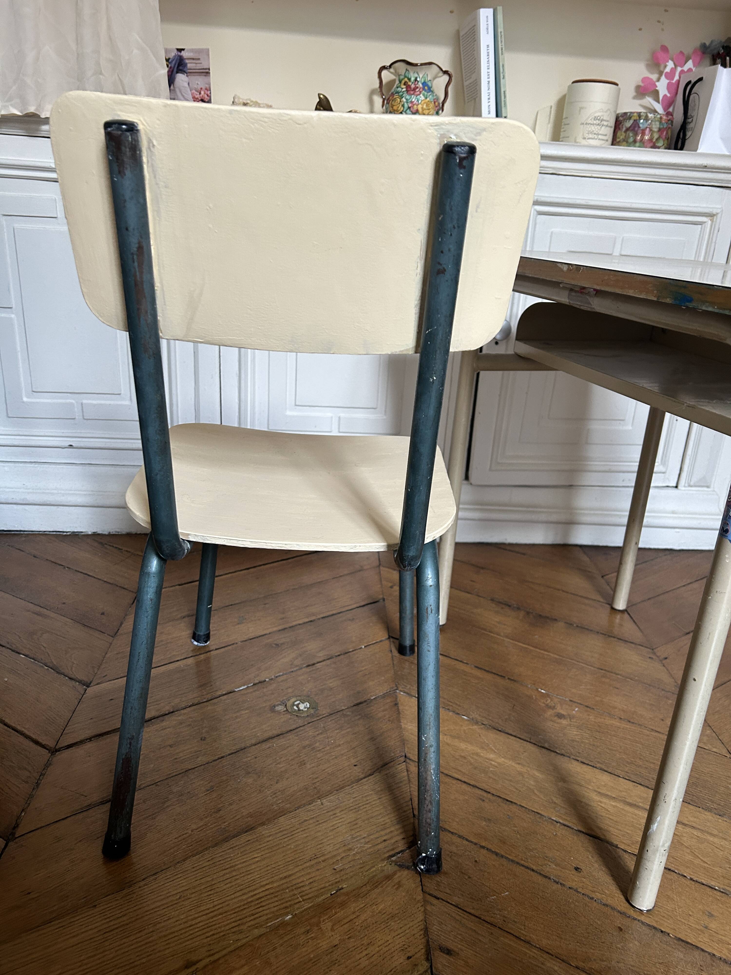 School desk and its chair