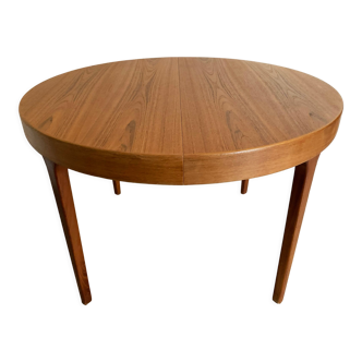 Table danoise teck scandinave par Oluf Theodor Larsen 1960 extensible