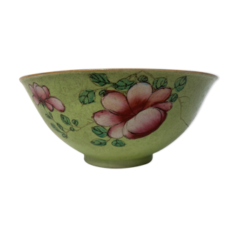 Bol chinois vert porcelaine XXème
