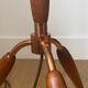 Danish floor lamp in teak and brass by Fog & Mørup 1960s