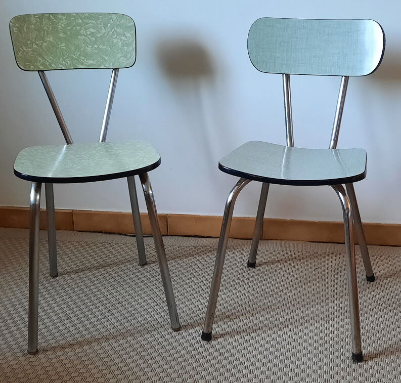 Lot of vintage formica chairs