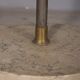 Vintage 1960s floor coat stand in golden brass, italian design