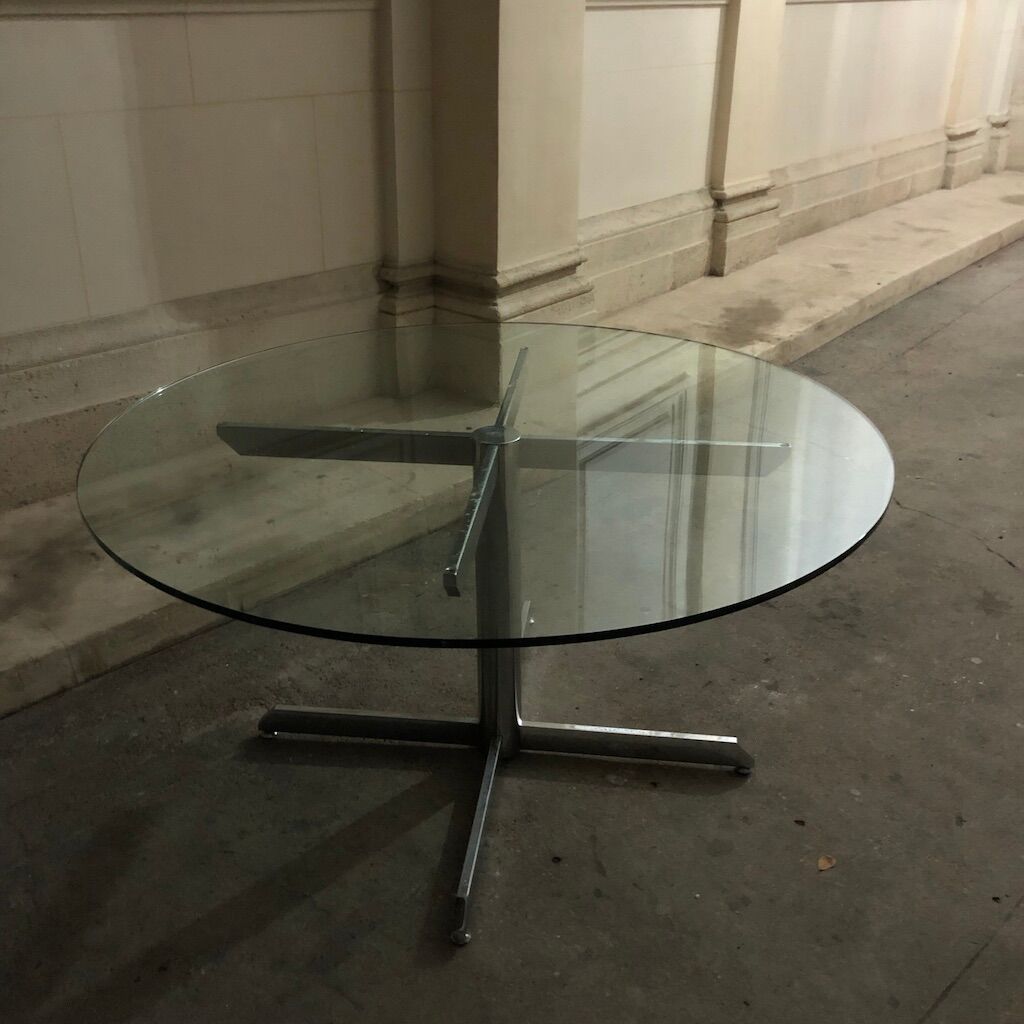 Round glass Pable from the 70s