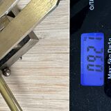 Vintage design solid brass wall light from the 60s