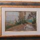 Oil painting on cardboard, dated, unsigned, late 19th century, Italian school.