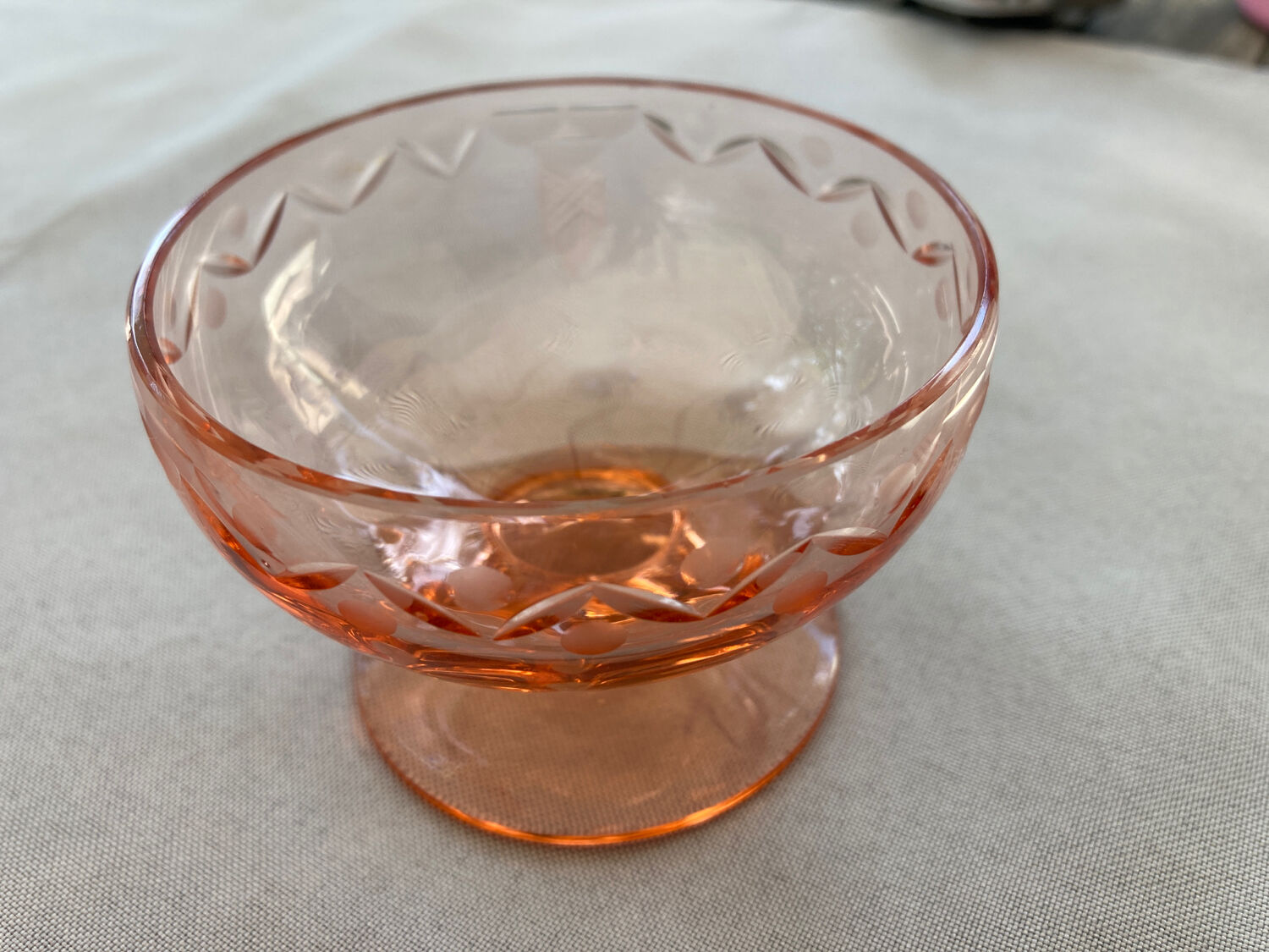 Vintage champagne glass