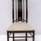 Four Giorgetti Italian Dinning Armchairs "Gallery", 1980s