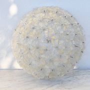 Murano Gold Ceiling Light Flower by Seguso for Venini, Italy, 1960s