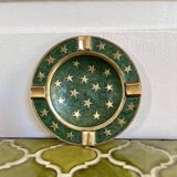 Cloisonné brass ashtray with star decoration