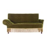 Antique sofa-bed in green colour