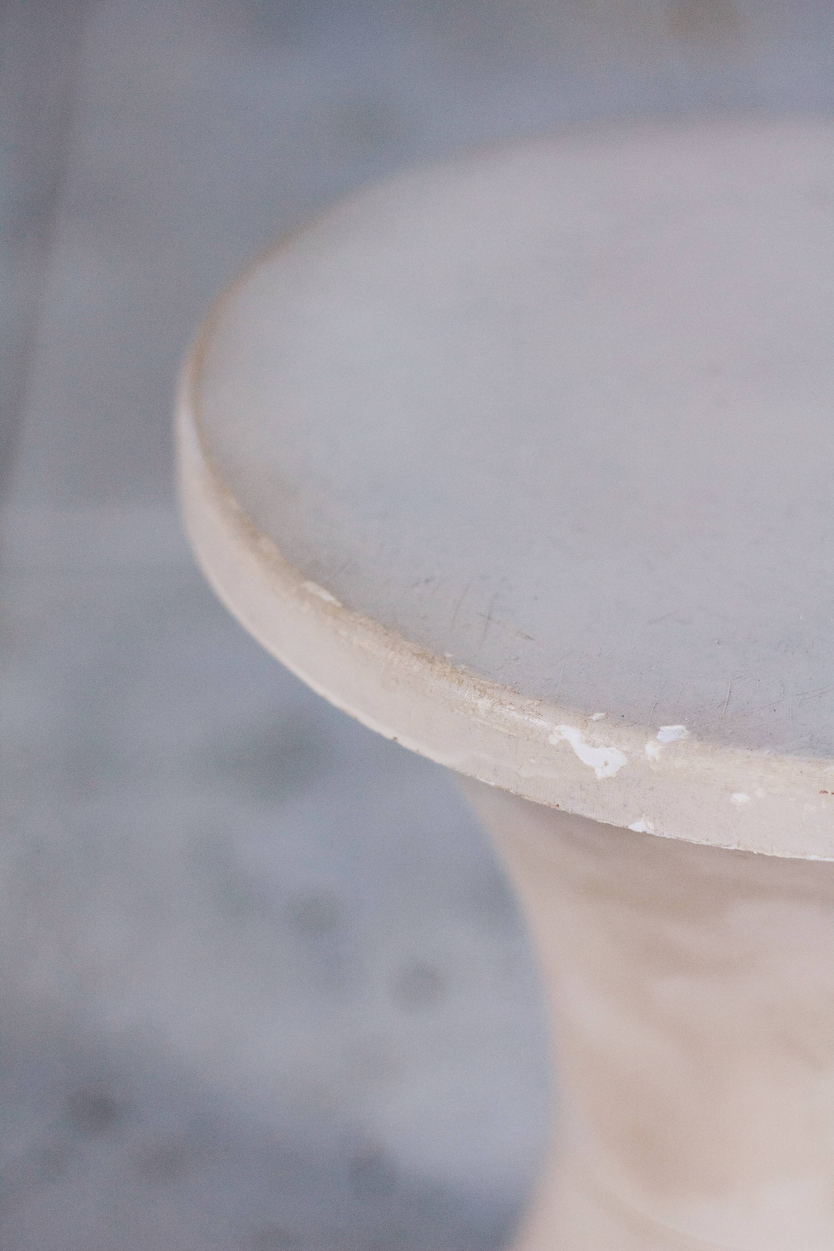 White Tam Tam stool by Henri Massonnet for Stamp, 1970
