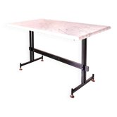 Vintage Carrara marble coffee table, Italy 1960