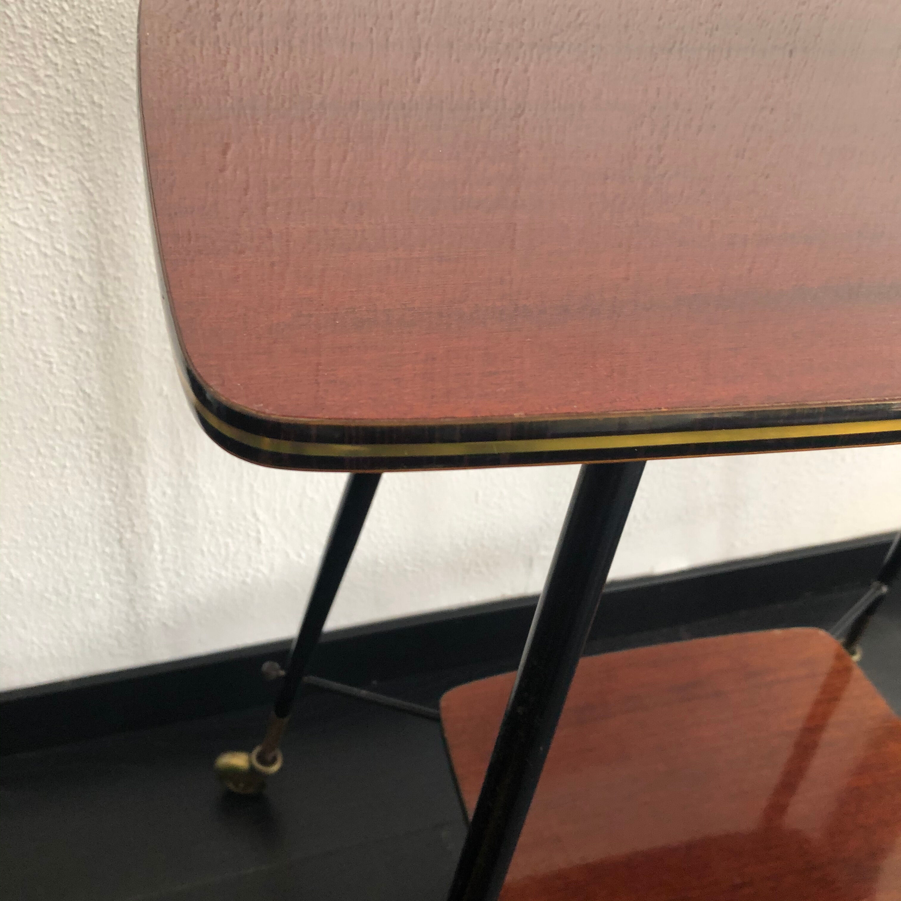 Meuble télévision vintage 1960 mélaminé