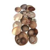 Set 23 decorative rattan baskets