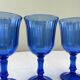 Blue stemmed glasses