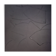 Monochrome black minimalist abstract painting