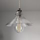 Vintage glass pendant lamp Westinghouse XIXth
