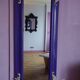 Large Venetian-style purple Italian mirror