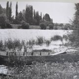 Anonymous film photo river and canoe circa 1970
