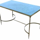 Coffee table brass and marble design 1960'