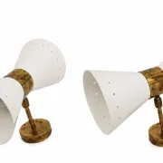 Pair of wall sconces in the style of the 1950s Pair of wall sconces