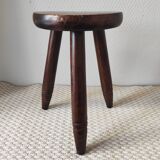 Vintage wooden tripod stool