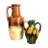 Pitcher and ceramic vase Vintage Vallauris