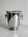 Shiny stainless steel champagne bucket