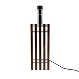 Hollywood regency wood and lucite table lamp base, Italy, 1970s